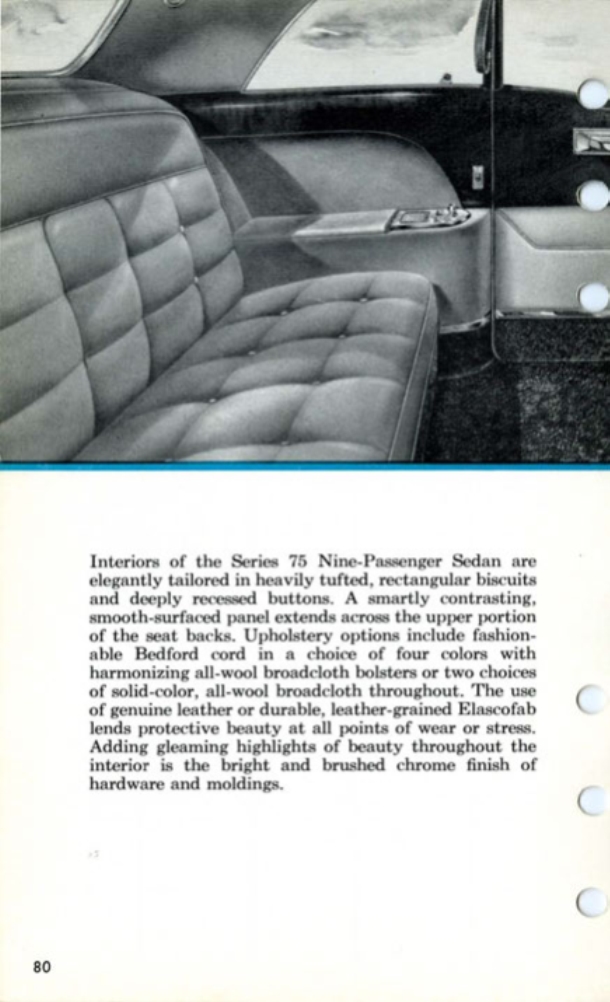 1957 Cadillac Salesmans Data Book Page 22